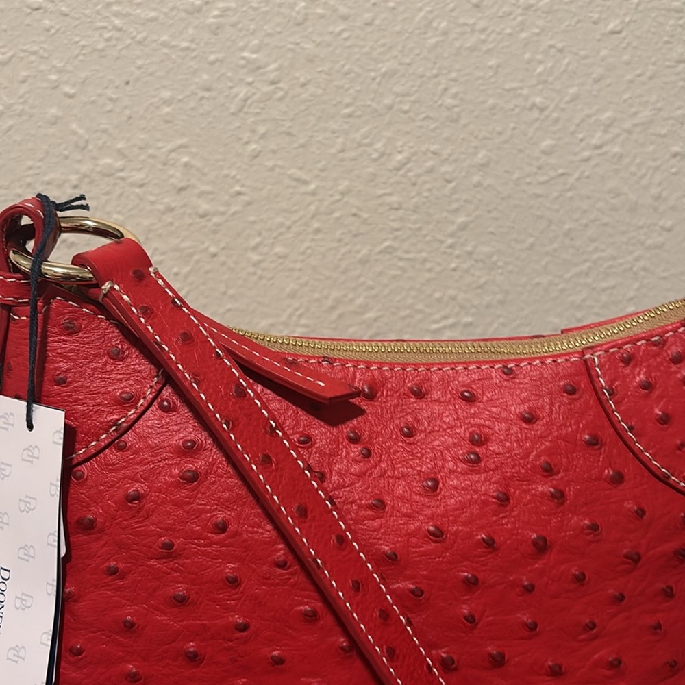 Dooney & Bourke Textured Red Crossbody Bag - Picture 4 of 8